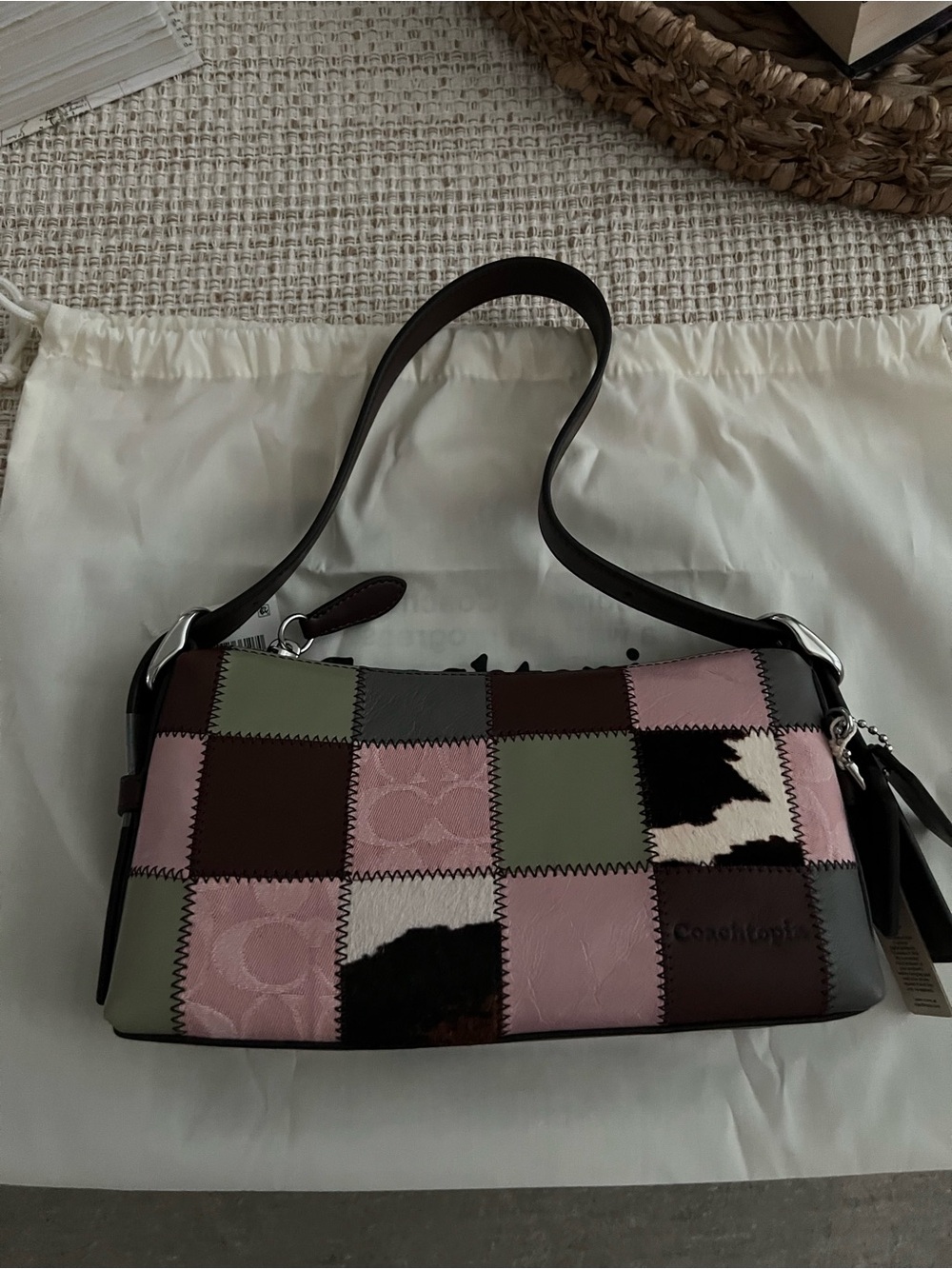 Coachtopia pink Alter Ego Small Slouchy Shoulder Bag